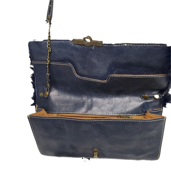 Patricia Nash Prado Crossbody Clutch Eclipse - Fur Collection - Picture 1 of 4